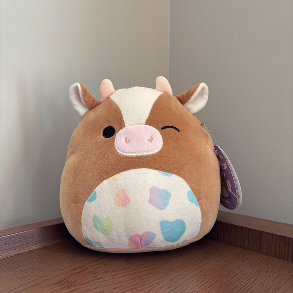 NWT Squishmallows 7.5" Griella the Cow (No Bow) Easter 2023 - Picture 1 of 7